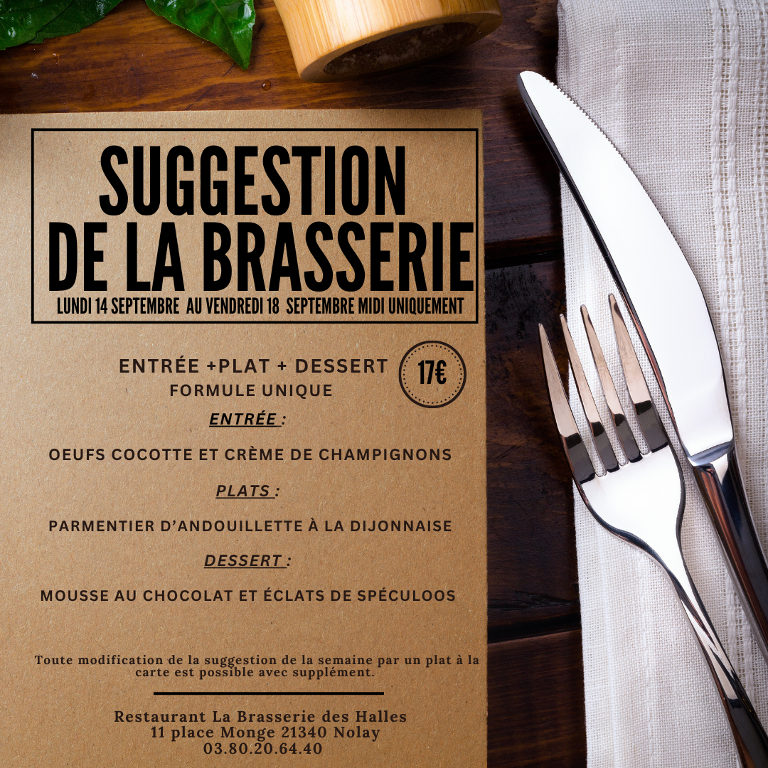 Suggestion de la semaine