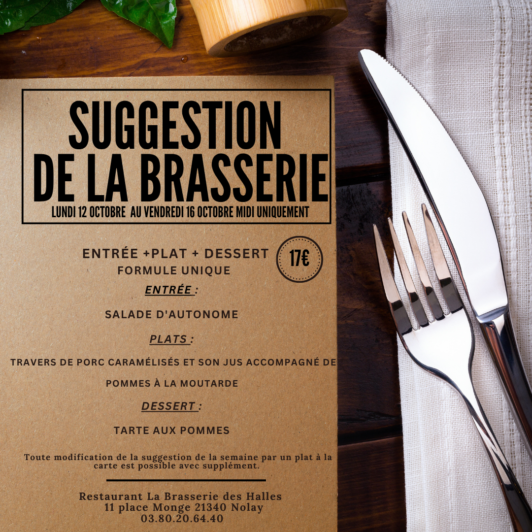Suggestion de la semaine